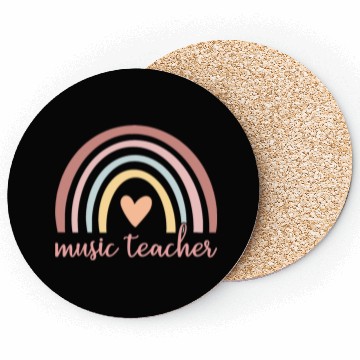 Discover Music Teacher I - Boho Rainbow Coasters
