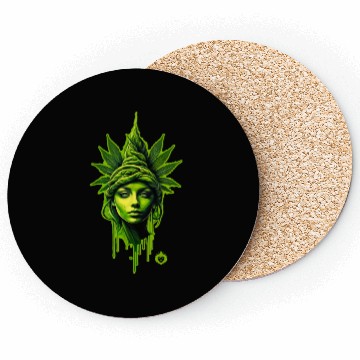 Discover Mary Jane Weed Queen Coasters