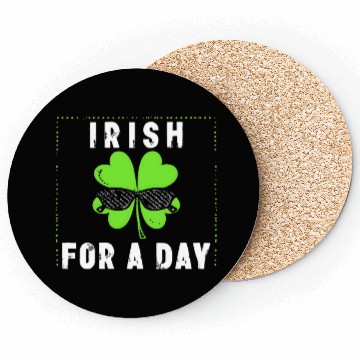 Discover Irish For A Day Saint Patrick Clover Shamrock Coasters