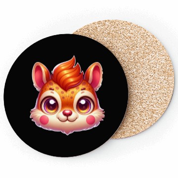 Discover Cute Head Squirrel Animal Lover Design Coasters