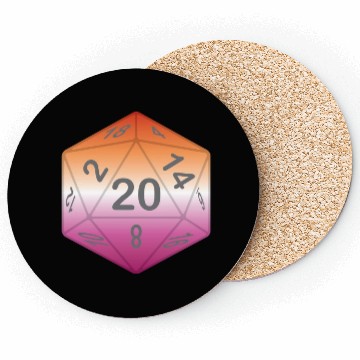 Discover Pride Dice - Lesbian Coasters