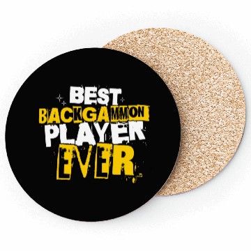 Discover Best Backgammon Player Ever Board Dice Game Lover Coasters
