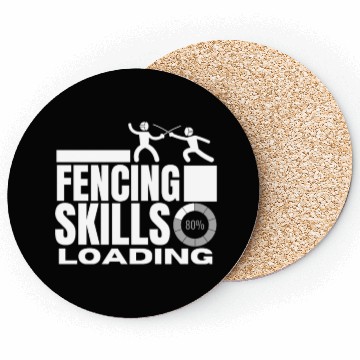 Discover Fencing Skills Loading Funny Fencer Coasters