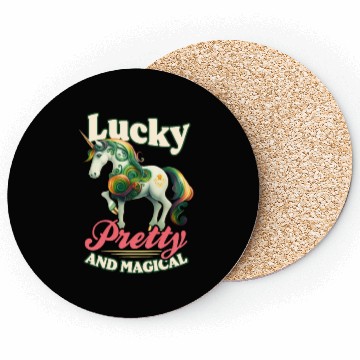 Discover Irish Unicorn St Patricks Lucky And Magical Coasters
