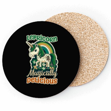 Discover Irish Unicorn St Patricks Lepricorn Delicious Coasters