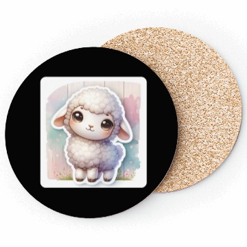 Discover A Sweet Easter Sheep With Fluffy Wool Coasters