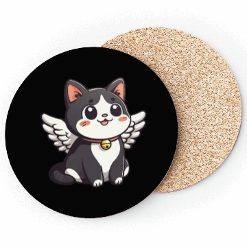 Discover Kawaii Cat Angel Coasters