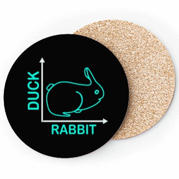 Discover Wittgensteins Rabbit Duck Illusion Coasters