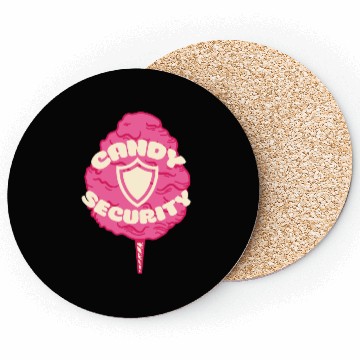 Discover Candy Security Kids Parents Matching Birthday Coasters