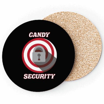 Discover Candy Security Kids Parents Matching Birthday Coasters
