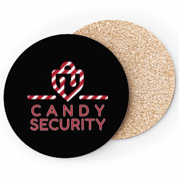Discover Candy Security Kids Parents Matching Birthday Coasters