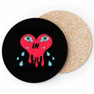 Discover real hurt in the heart Coasters