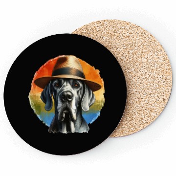 Discover Great Dane Rainbow Coasters