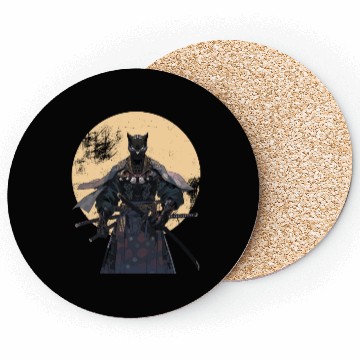 Discover Anime Panther Warrior Samurai katana Coasters