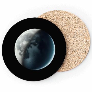 Discover Waxing Crescent Moon Coasters