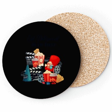 Discover Popcorn Vintage Movie Night Coasters