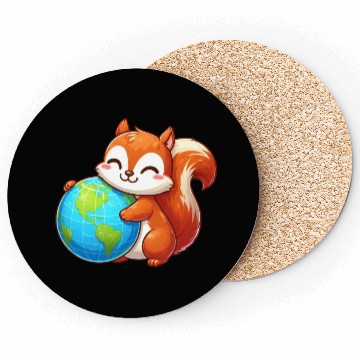 Discover Squirrel for Environmental & Nature Conservation Coasters