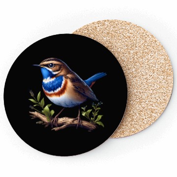 Discover Blue-Throated Warbler Design Coasters