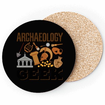 Discover Archaeology Geek Coasters