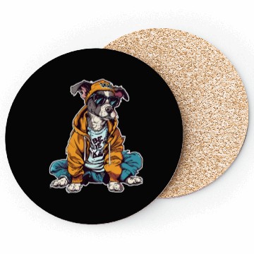 Discover Street-Style Schnauzer Coasters