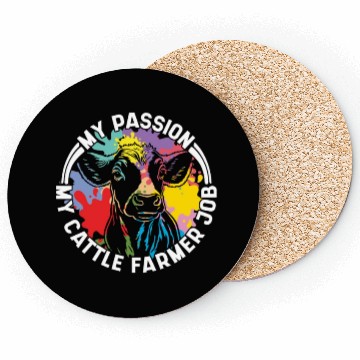 Discover Cattle Farmer My Passion My Cattle Dairy Farmer Coasters