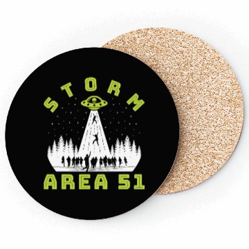 Discover Alien Hunter Storm Area 51 Meme Coasters
