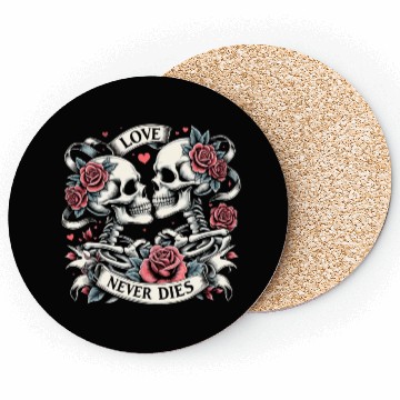Discover Skeleton Lovers Coasters - Skeleton Couple