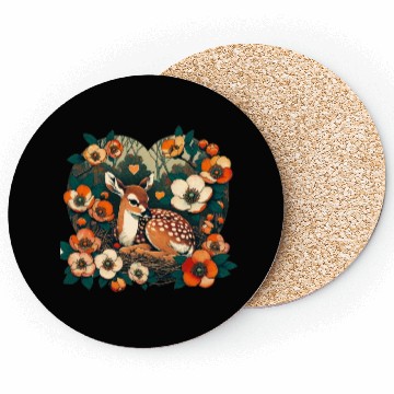 Discover Spring Fawn Coasters