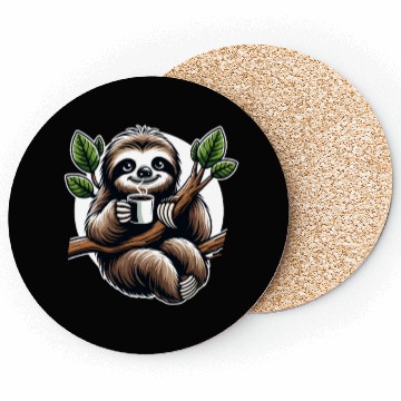 Discover Relaxing Sloth Coffee Lover Fun for a Sloth Coasters