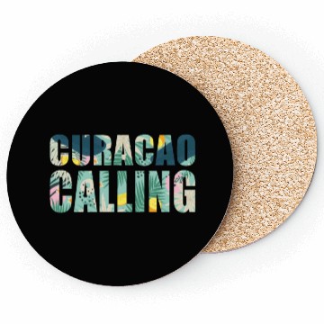 Discover Curacao Calling Tropical Vibes Coasters