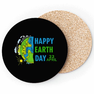 Discover happy earth day april 22 Coasters