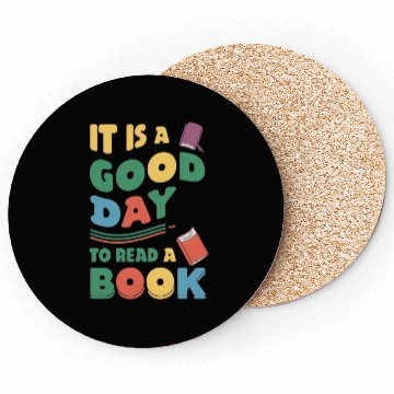 Discover It’s a Good Day to Read a Book Lovers Library Read Coasters