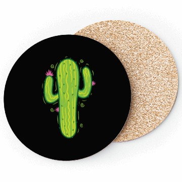 Discover classic Desert Cactus Plant Coasters