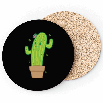 Discover Cactus in Pot Plant Environment Coasters