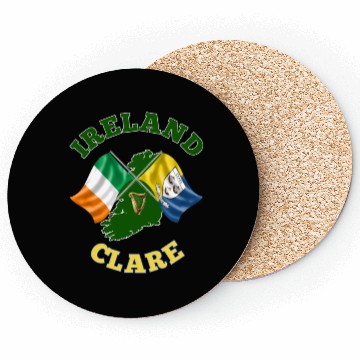 Discover Clare Ireland Irish Flag and County Flag Coasters