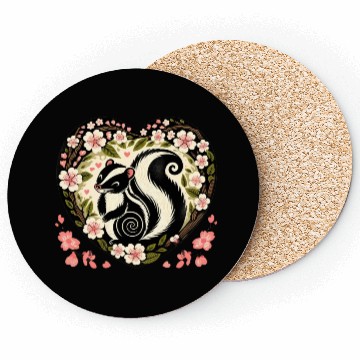 Discover Spring Skunk Coasters