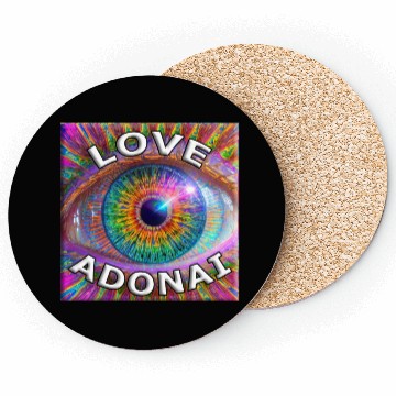 Discover Eye (I) Love ADONAI Coasters