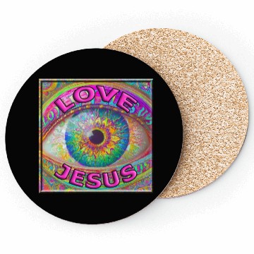 Discover Eye (I) Love Jesus Coasters