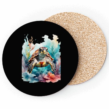 Discover Colorful turtle Coasters
