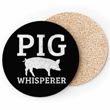 Discover Pig Funny Farming Farmer Gift Coasters