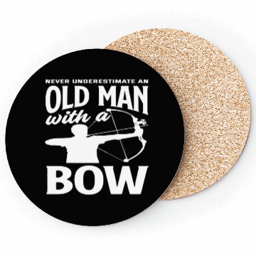 Discover Old Man Archery Bow Coasters