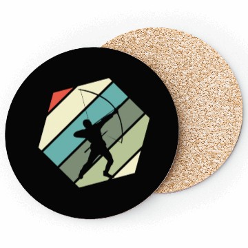 Discover Retro Archer Archery Coasters