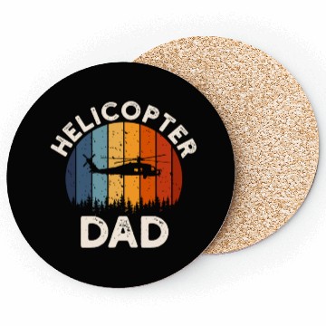 Discover Helicopter Dad Sunset Father Love Coasters
