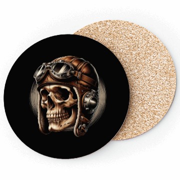 Discover Retro Flight Skull Coasters