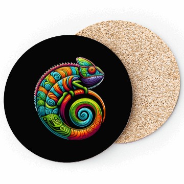 Discover Colorful Chameleon Coasters