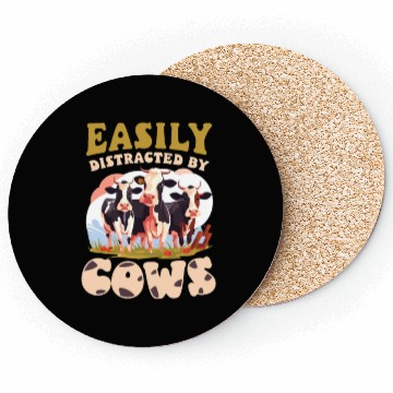 Discover Cow Farmer Distracted By Cows Coasters