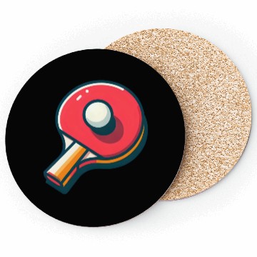 Discover Ping Pong Paddle and Ball Coasters