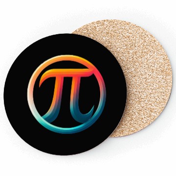 Discover Pi Day Nerd Geek Love Math Pi Symbol Kids Men Coasters