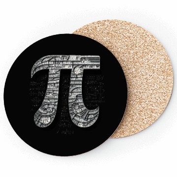 Discover Pi Day Nerd Geek Love Math Pi Symbol Kids Men Coasters