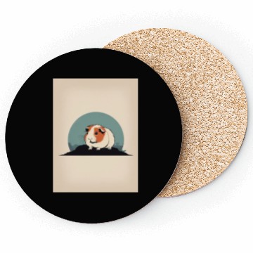 Discover Guinea Pig 4 - Japanese Retro Art Coasters
